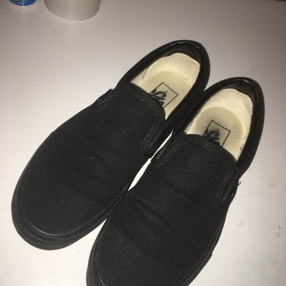 Black Slip On Vans